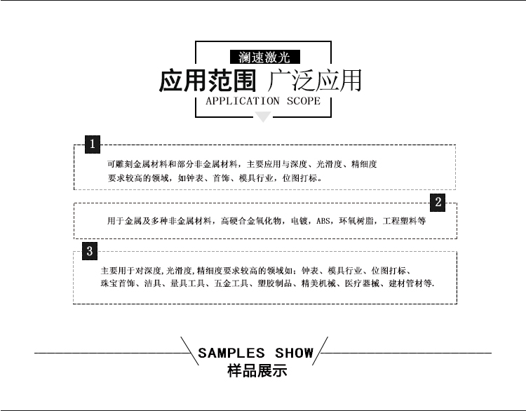 产品打标范围